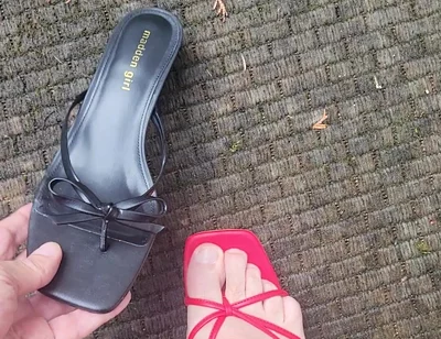 Cumming in Heels Outside Again!