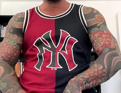 Spanish Muscular Bull with Clothes on