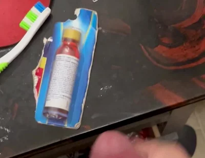 Masturbating
