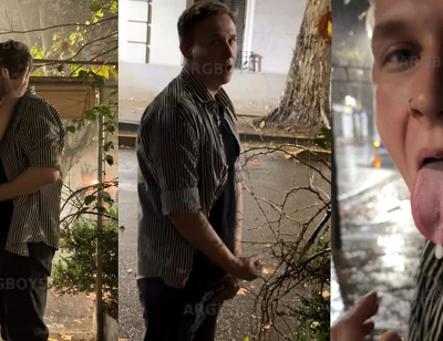 Risky Extreme Couple Jerk off Outdoor Under the Rain (very Romantic)