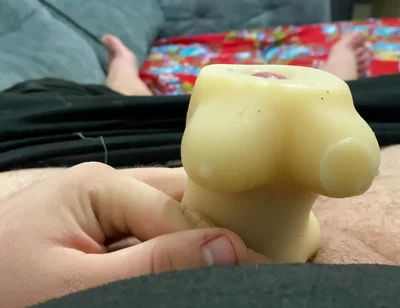 Masturbating My Dick with Sperm