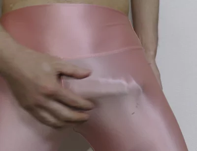 Masturbation with Pink Spandex Leggings