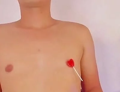 Femboy Let Your Stepbrother's Best Friend Play with His Sweet Nipples