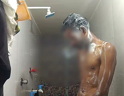 Video of Nagin Bathing in the Bathroom