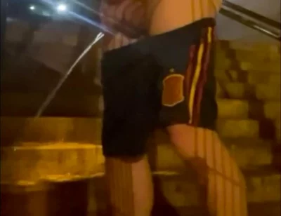 Compilation of Amateur Boys Pissing in the Street