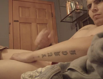 Hung Cummy Uncut Solo Twink Tatted Shows What's up