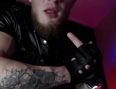 Alpha in Leather and Drool with Dominance