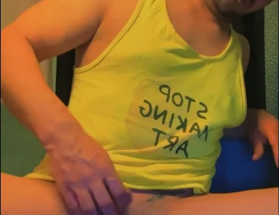 A Gay Man Having Fun Alone at Home