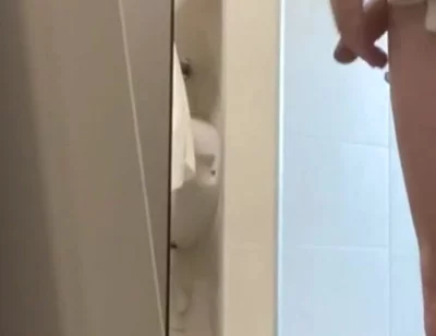 Helping Hand in Public Toilets - Almost Caught