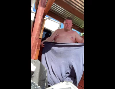 Blue Collar Stepdaddy Yard Work Piss and Cum