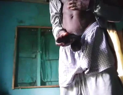 Wanking off Till Cum My Big Black Dick