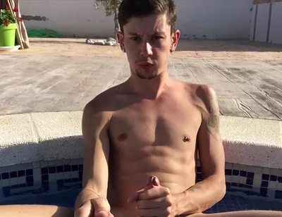 Big Cum Pumping Outdoors