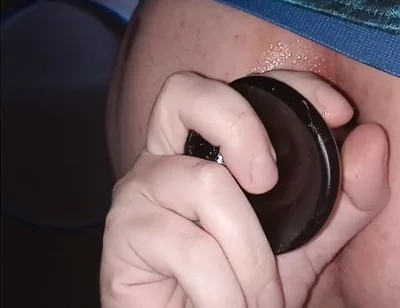Stuffing My Hole with This BBC Dildo