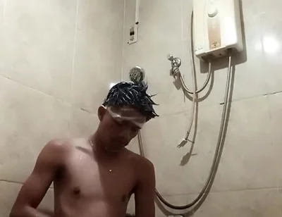 Another Shower Jerking off with Cumshot