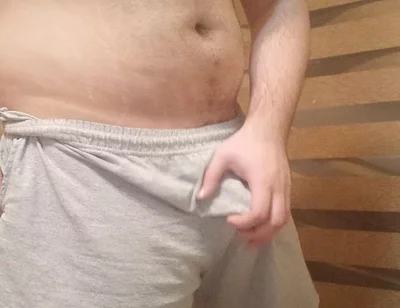 Beefy Stud Goes Commando and Shows off