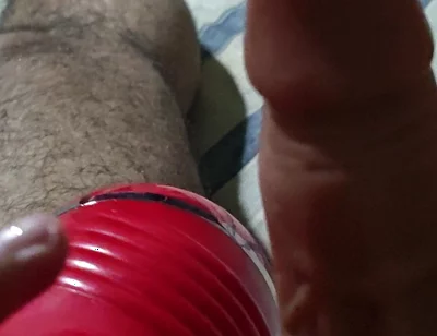 Hairy Stepdaddy Ejoying Sex Doll at Home