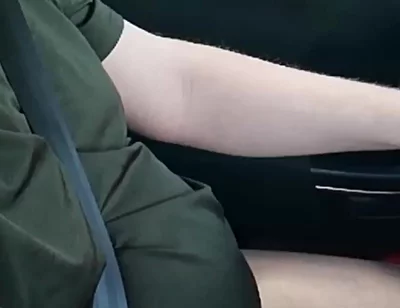 Nylon Fetish in the Dirt Road Search in the Car