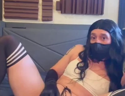 Bubble Butt Sissy CD Solo Cumshot