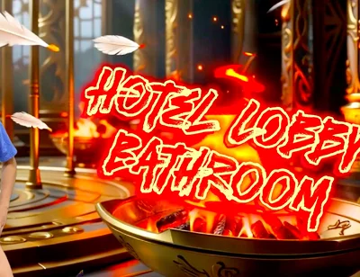 A Cock Lover Guy Sucks a Stranger’s Cock in Hotel Lobby Bathroom