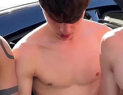 3 Uncut Twinks Suck Outdoor Hiking Almost Caught