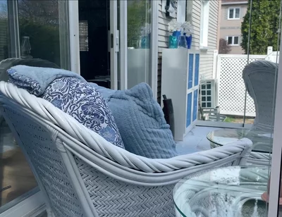 Hunk Stepdaddy Bear Naked Sunbathing in the Veranda 3