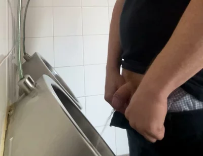 Watching on a Redhead Guy in a Toilet