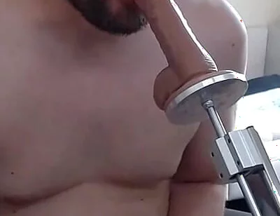 Master Dominates Useless Beta Male with Machine to Fuck Ass and Mouth with Cum Eating