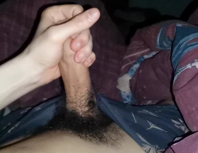 A Strong Erection at Night and a Little Masturbation!