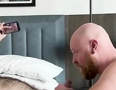 Hairy Stepdaddy Bear Breeds Me Good on the Bed, and Then up Against the Hotel Window