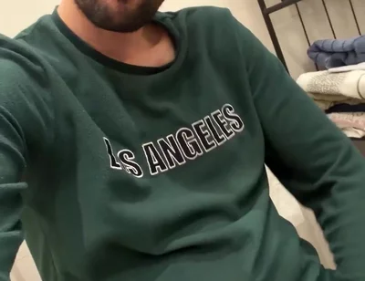 Hot Stepdaddy Jerking off in Bathroom