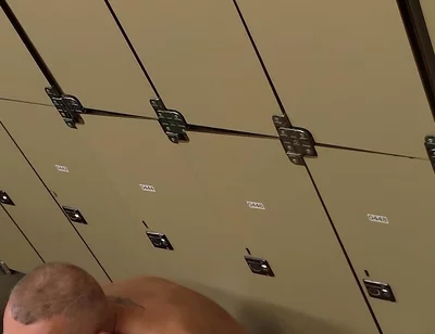 Stepdaddy Caught Fucking a Jock in the Locker Room