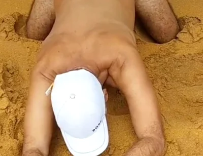 Ladysilva Compilation on Naked Beach Showing off Her Tanned Ass with Sexy Mark