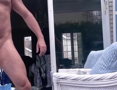 Hunk Buddy-bear Naked Sunbathing in the Veranda 5