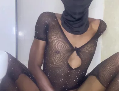 Sexy Femboy in Lingerie Playing with His Hole