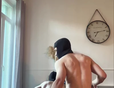 An Xxl Wild Man and His Submissive Bottom in Sexy Outfit