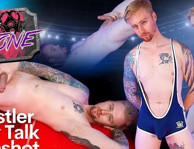 Wrestler Dirty Talk Cumshot
