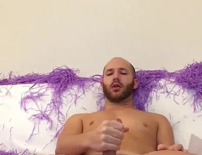 Straight Jerking on Sofa After Party
