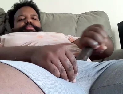 Hot BBC Stepdaddy Strokes It and Moans to Youtube Vid