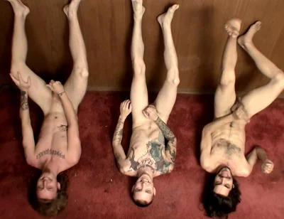 3 Horny Straight Guys Jerking off