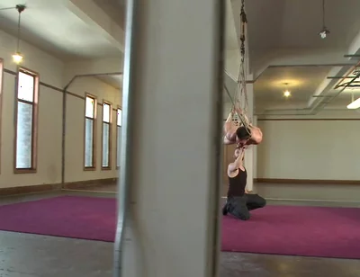 Hot Bi Hunk's First Time Being Bound and Edged