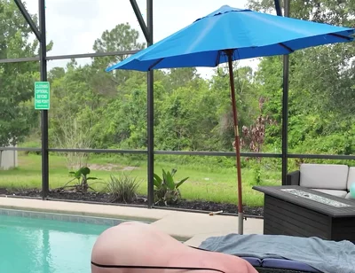 Taking Care of Allen by the Pool