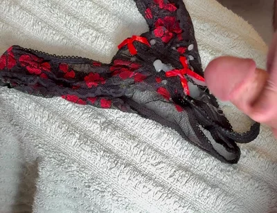 Cum on Wife’s Panties 11