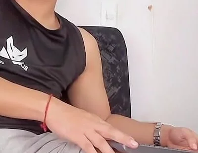 Tomasstyl Gets Caressed on His Bump with His Feet in His Friend's Office Stockings