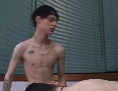 Bareback Business Twink Threeway Fuck