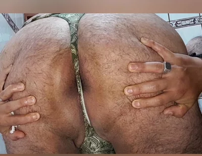 Nice Cum and Anal Penetration Using Green Thin Thong
