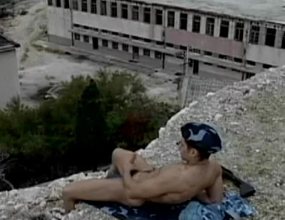 Young Muscular Soldier Strokes His Monster Cock Solo and Blasts a Massive Load