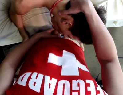 Bareback Lifeguard Twinks