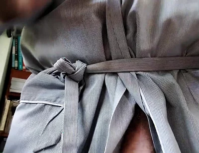 You See Pops Big Floppy Cock and Man Sack in His Robe