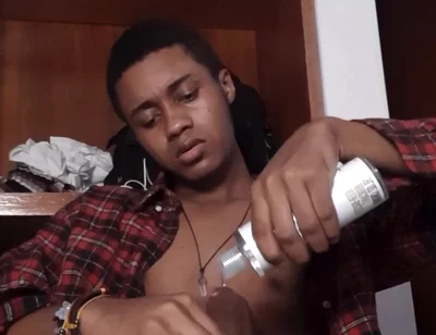 Horny BBC Guy Stroking Until Explosive Load in His Room - Face Visible