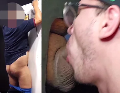 Straight, Married and Uncut App Driver Was Near Gloryhole and Decided to Relieve Himself!